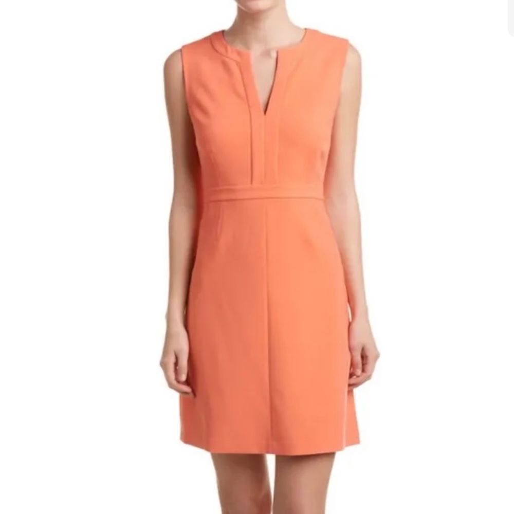NWT Diane Von Furstenburg Coral Fleur Sheath Dress